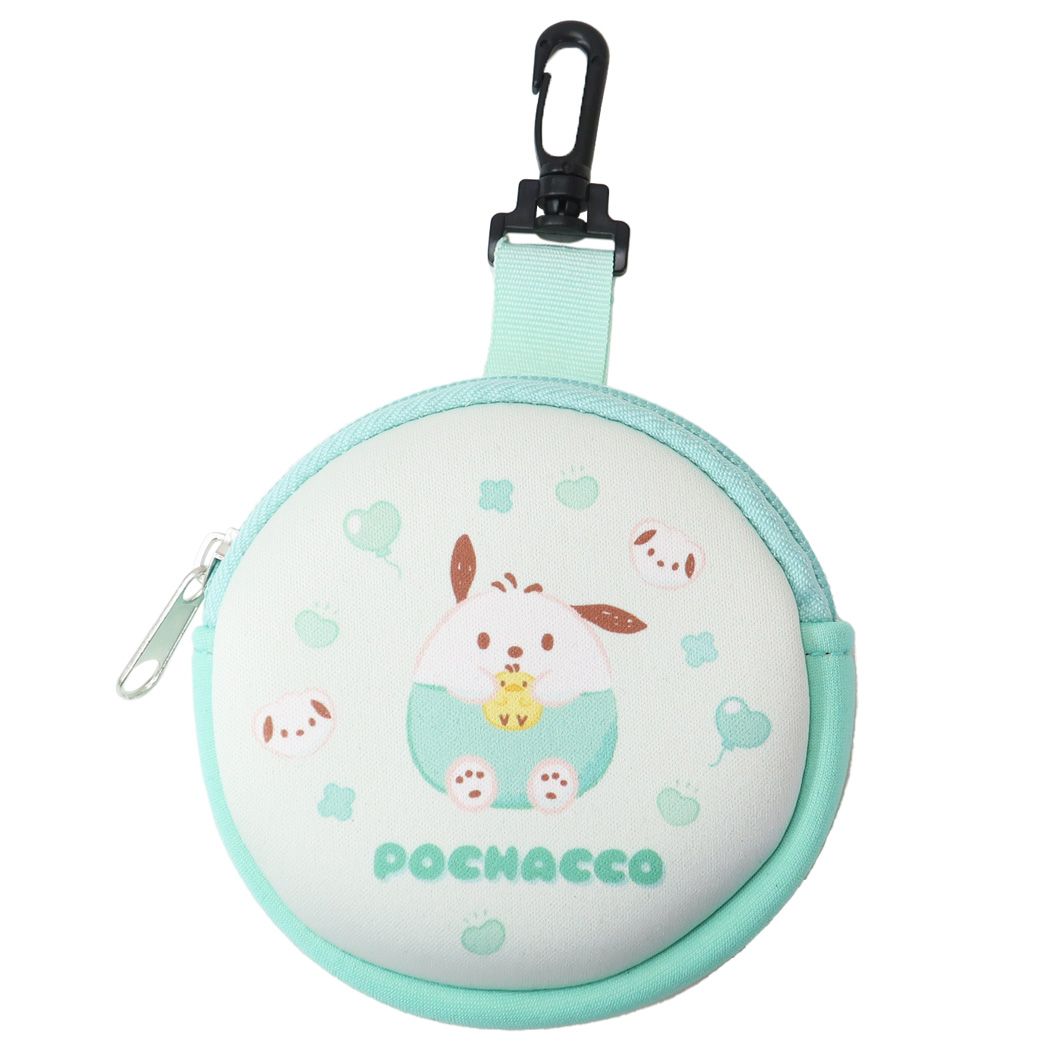 ポチャッコ グッズ ミニポーチ キャラクター 丸型カラビナ付きポーチ プレゼント 男の子 女の子 ギフト