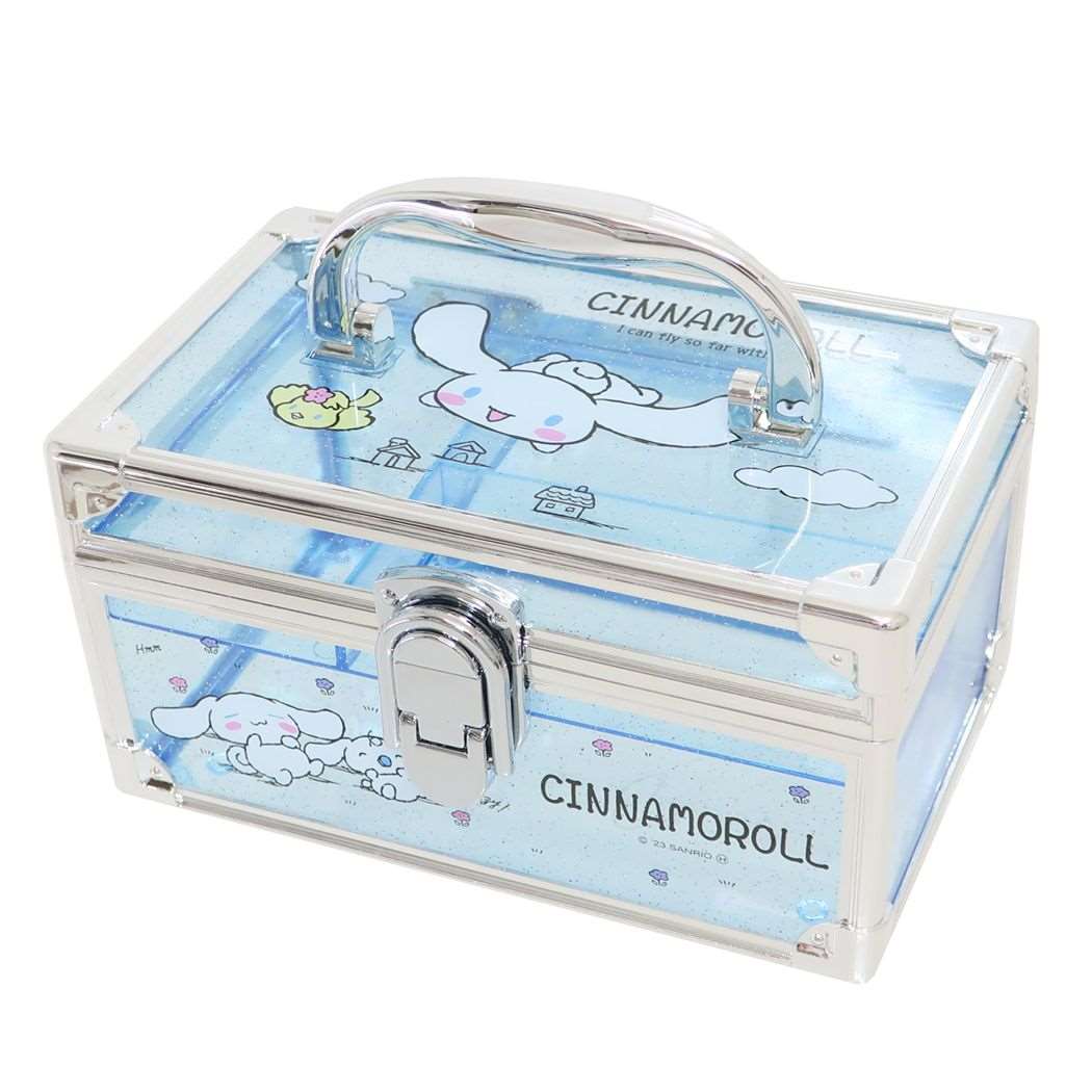 シナモロール バニティケース コスメボックス ブルー サンリオ