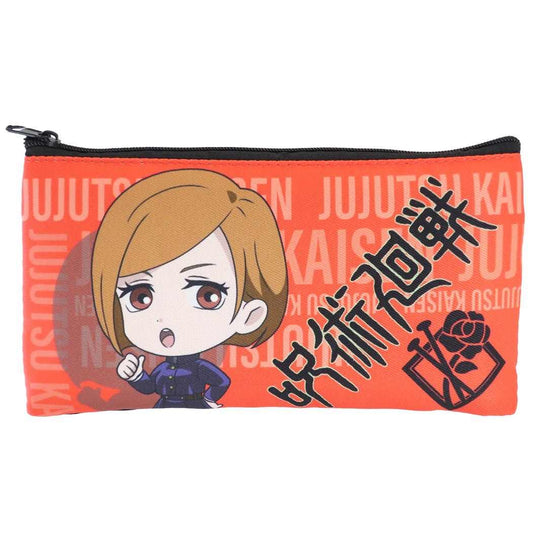 呪術廻戦 少年ジャンプ アニメキャラクター 筆箱 フラット ペンポーチ デフォルメ 釘崎野薔薇 プレゼント 男の子 女の子 ギフト