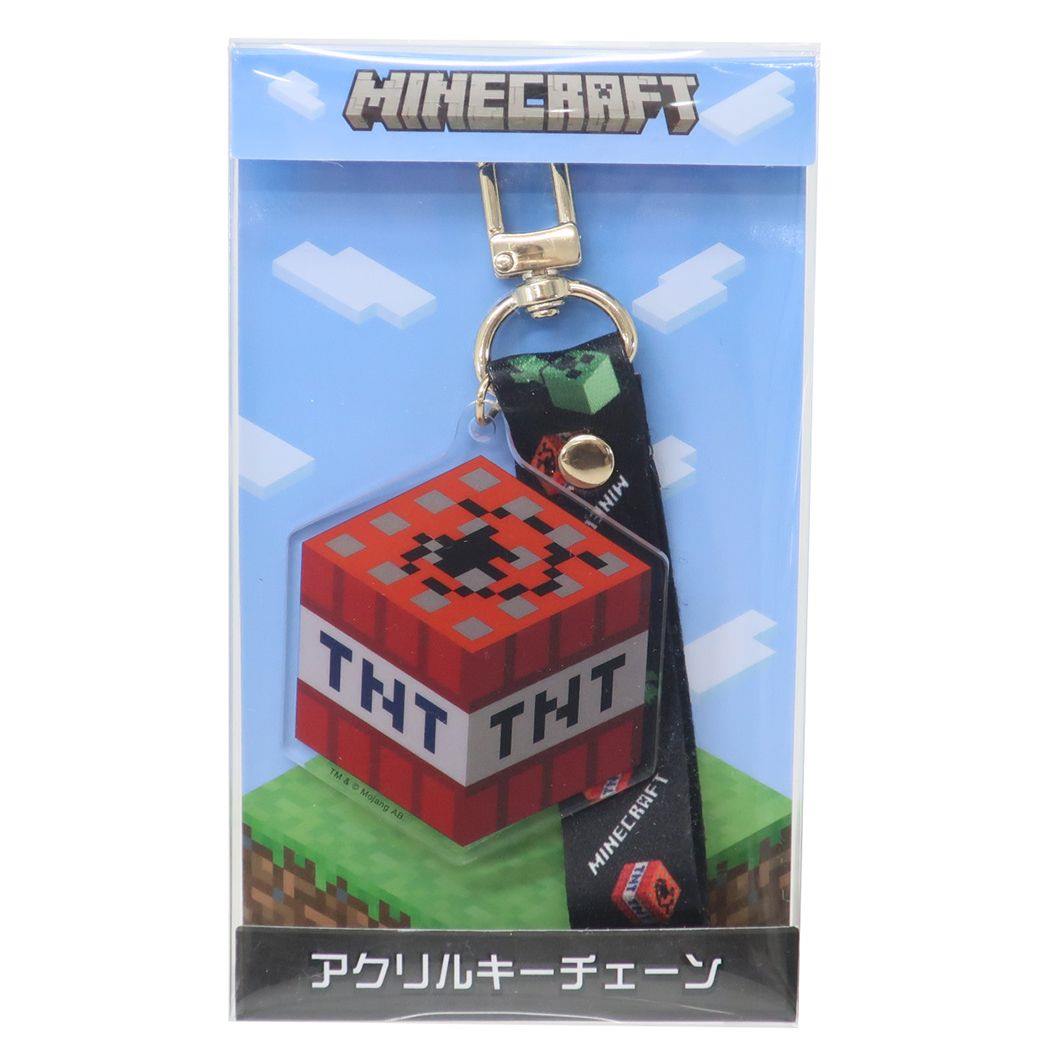 マインクラフト アクリルキーチェーン Minecraft キーホルダー ゲームキャラクター TNT火薬