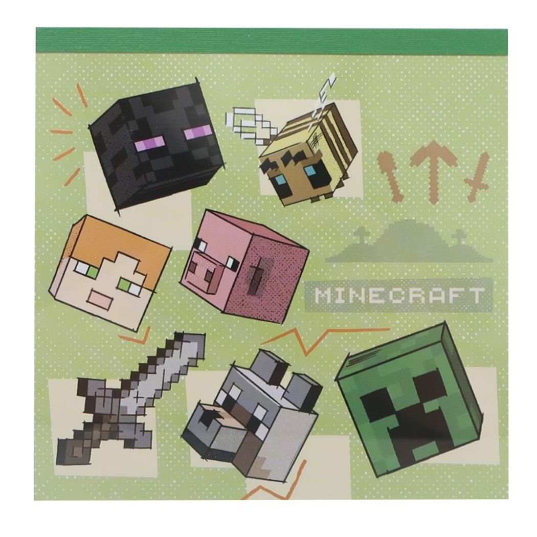 マインクラフト グッズ メモ帳 ゲームキャラクター ブロックメモ フェイス プレゼント 男の子 女の子 ギフト