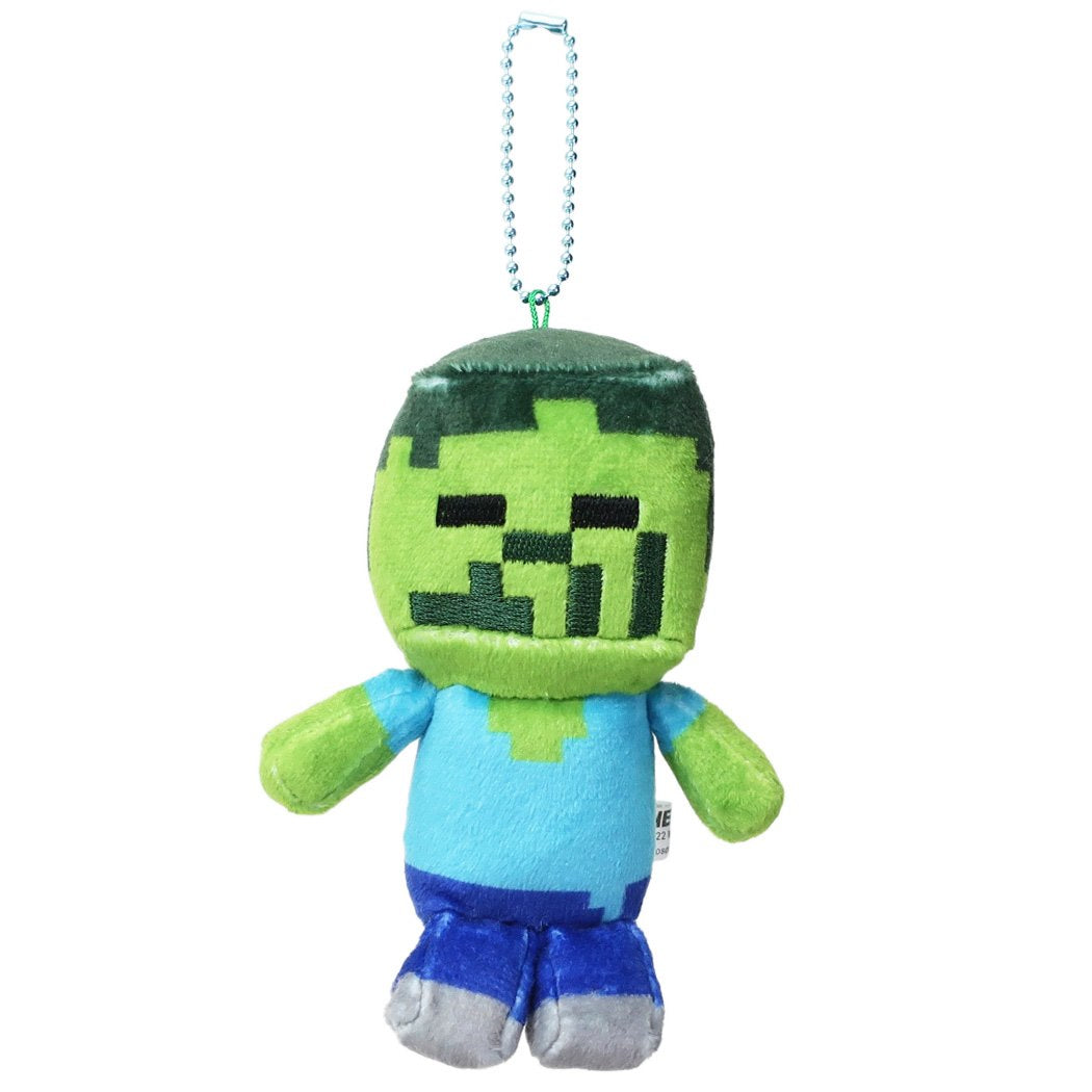 マインクラフト ミニぬいぐるみ ボールチェーンマスコット ゾンビ Minecraft ケイカンパニー プレゼント 男の子 女の子 ギフ