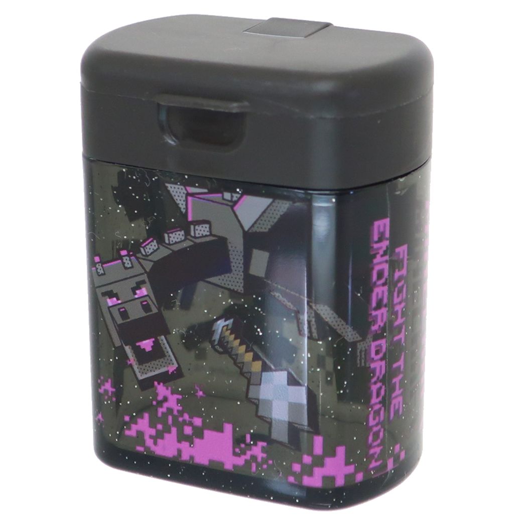 マインクラフト グッズ 鉛筆削り ゲームキャラクター ツインえんぴつ削り エンダードラゴン
