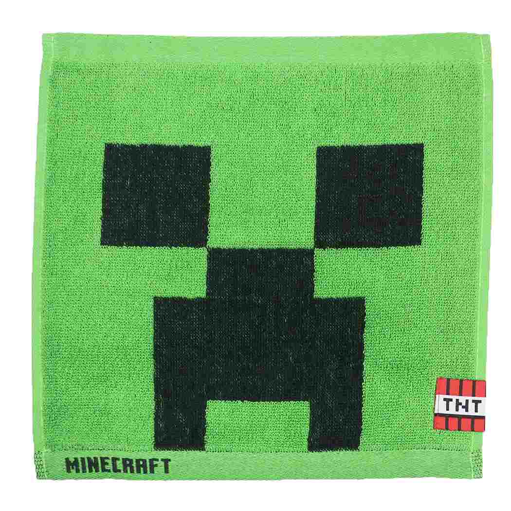 マインクラフト Minecraft ゲームキャラクター ミニタオル ジャガードハンカチタオル クリーパー プレゼント 男の子 女の子