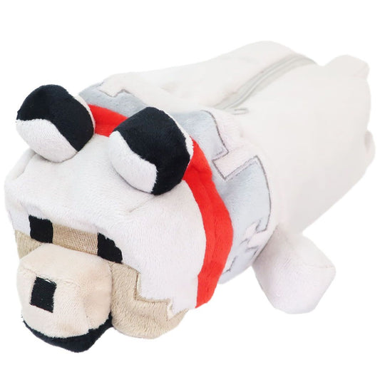 マインクラフト ペンケース 寝そべりぬいぐるみペンポーチ アニマル オオカミ Minecraft ケイカンパニー