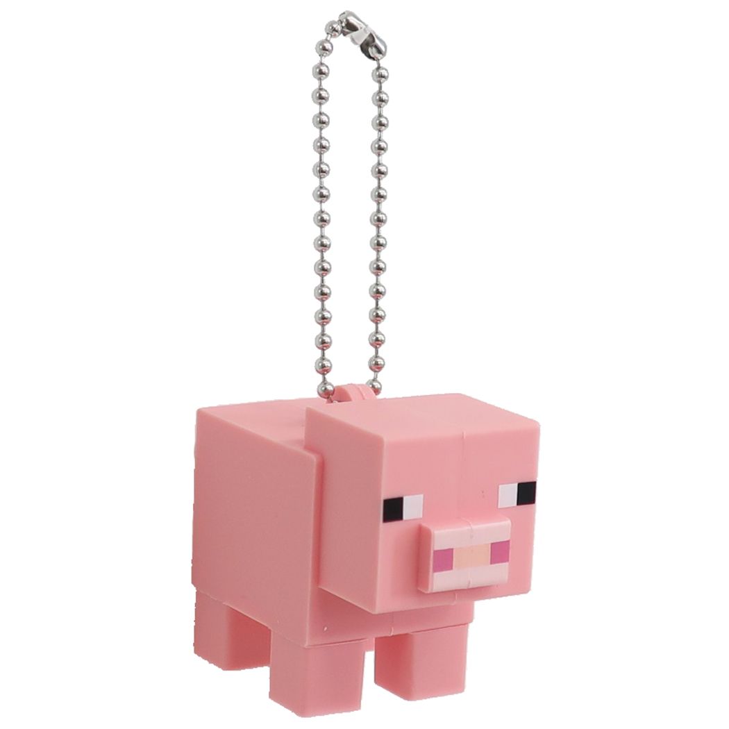 マインクラフト MINECRAFT グッズ キーホルダー ゲームキャラクター PVC マスコットキーチェーン ブタ プレゼント 男の子