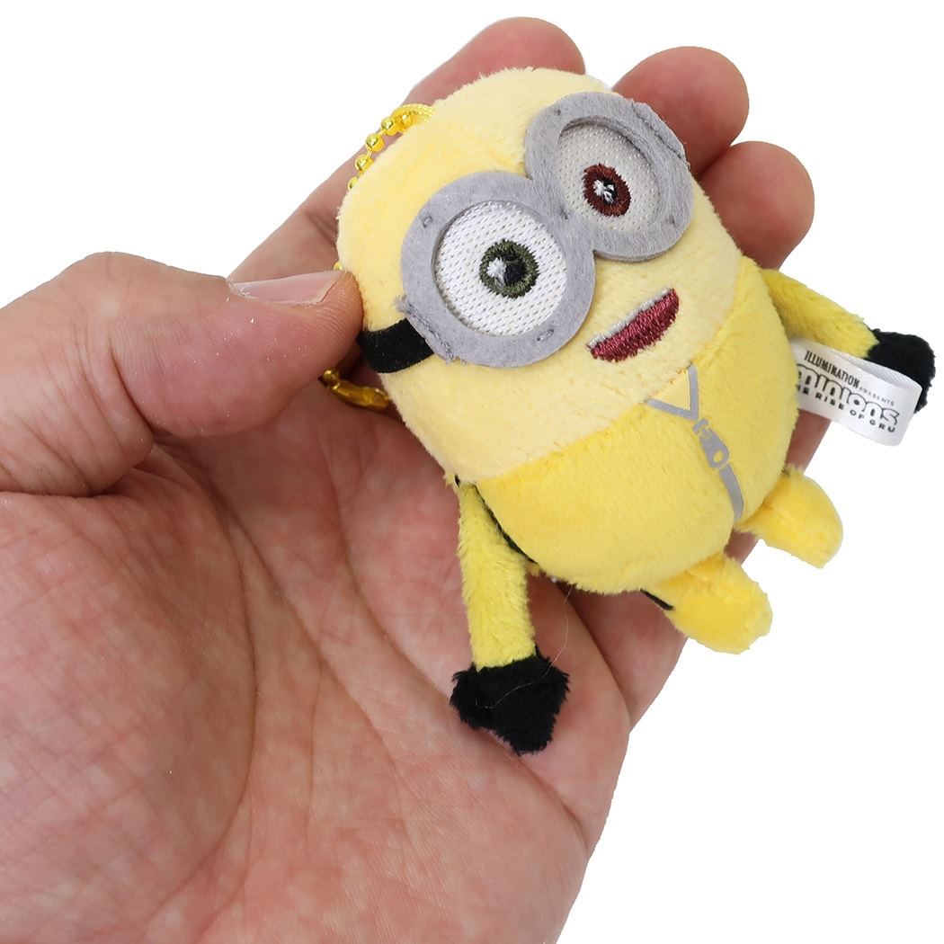 ミニ ぬいぐるみ ボールチェーン ミニオンズフィーバー マスコット ユニバーサル映画 カンフーボブ 8×8×4cm プレゼント