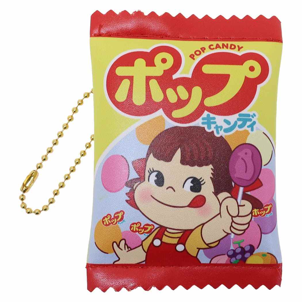 不二家のペコちゃん フラットミニポーチ お菓子パッケージ ミニポーチ キャラクター