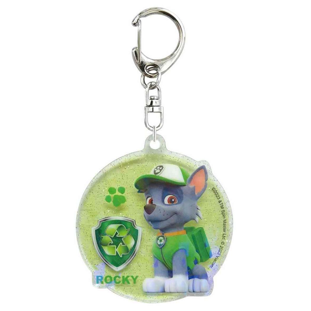 キーリング パウパトロール キラキラアクリルキーホルダー2 ロッキー プレゼント