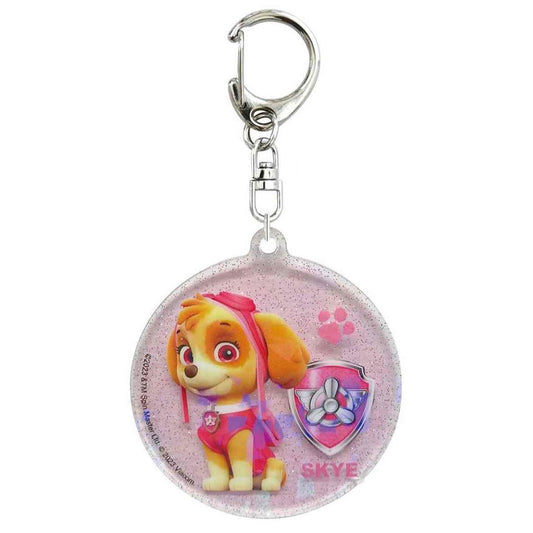 キーリング パウパトロール キラキラアクリルキーホルダー2 スカイ