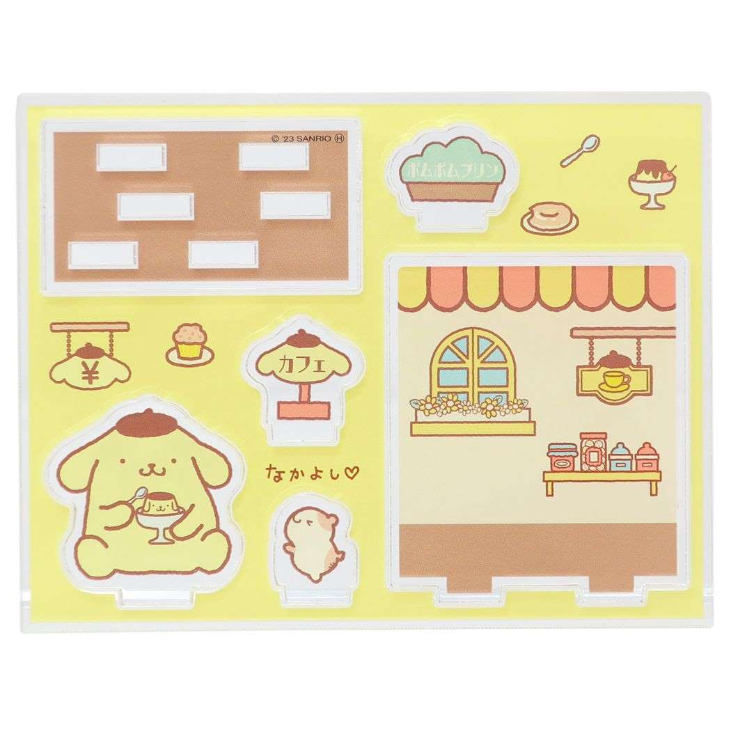 ポムポムプリン コレクション雑貨 サンリオ アクリルスタンド キャラクター ファンシーレトロ