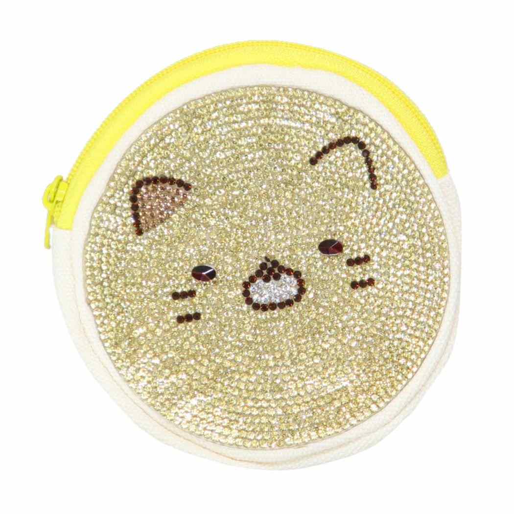 すみっコぐらし サンエックス キャラクター ミニポーチ ラインストーンポーチ ねこ