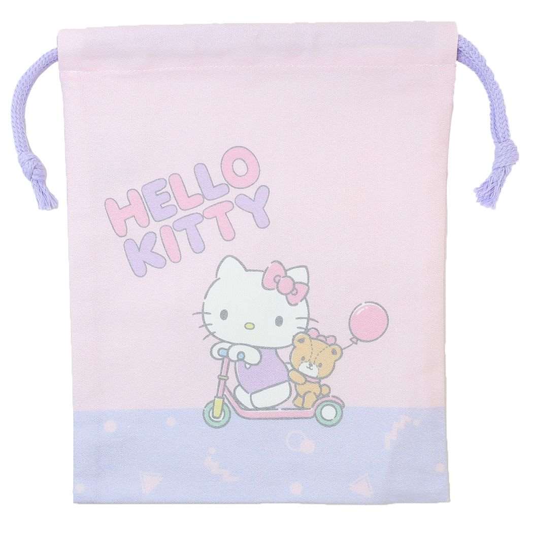 ハローキティ グッズ 巾着袋 キャラクター きんちゃくポーチS ピンク 新入学