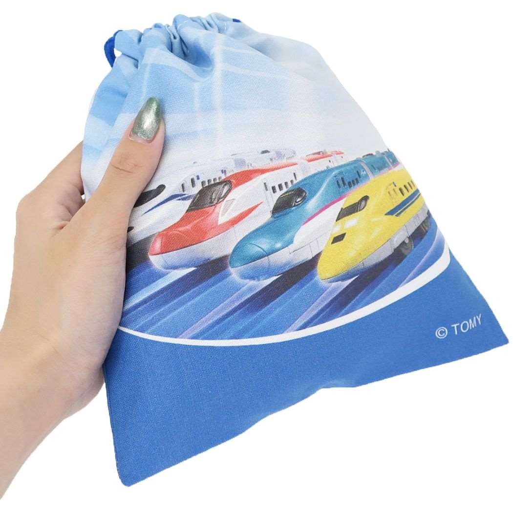 プラレール 巾着袋 きんちゃくポーチS 新入学 鉄道 マルヨシ プレゼント 男の子 女の子 ギフト