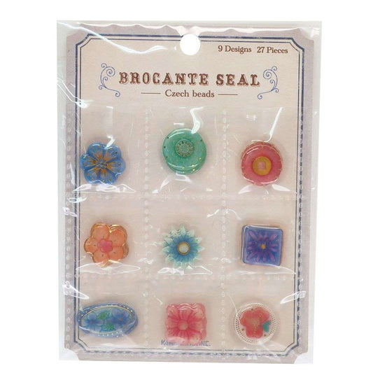 フレークシール 手帳デコ ブロカンテ シール BROCANTE CZECH BEADS プレゼント 男の子 女の子 ギフト
