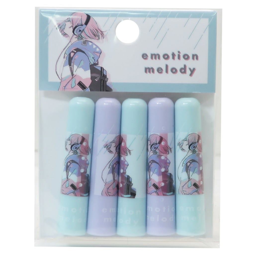 鉛筆キャップ えんぴつカバー 5本セット ジブンマニア EMOTION MELODY カミオジャパン かわいい プレゼント 男の子 女