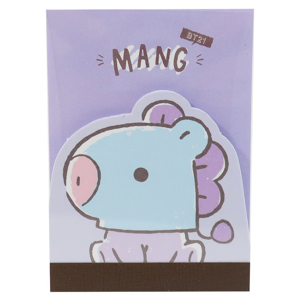 BT21 メモ帳 ダイカット ミニ ミニメモ MANG LINE FRIENDS カミオジャパン プレゼント 男の子 女の子 ギフト