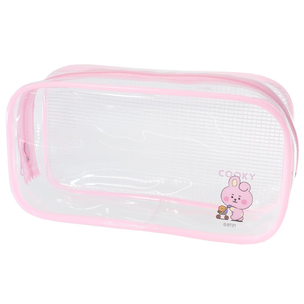 BT21 クリア BOX ペンポーチ ペンケース COOKY LINE FRIENDS キャラクター 商品 プレゼント 男の子 女の子