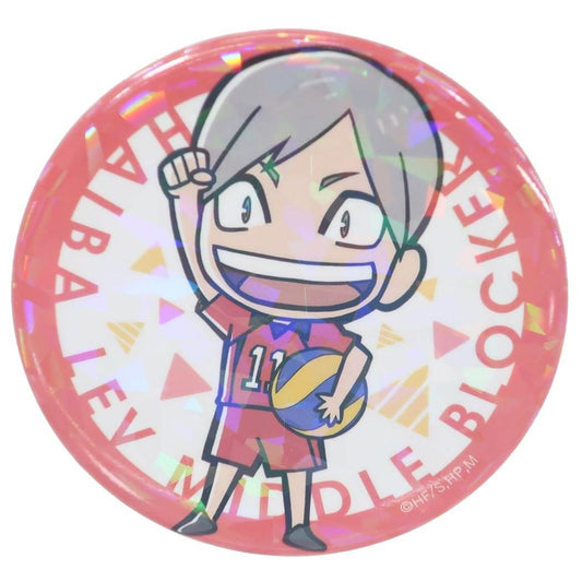 缶バッジ ハイキュー ホログラム カンバッジ 少年ジャンプ ミニキャラ 灰羽リエーフ 音駒高校 コレクション雑貨 アニメキャラクター プレゼ