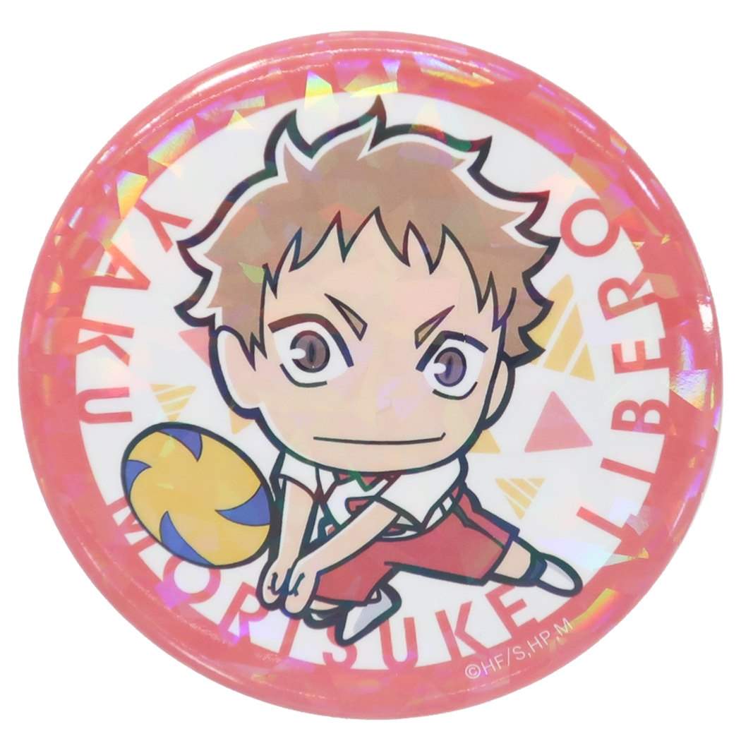 ハイキュー ホログラム カンバッジ 少年ジャンプ 缶バッジ アニメキャラクター ミニキャラ 夜久衛輔 音駒高校 プレゼント 男の子 女