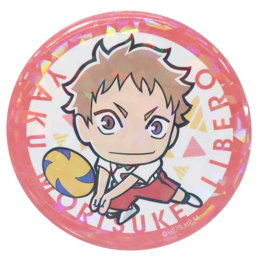 ハイキュー ホログラム カンバッジ 少年ジャンプ 缶バッジ アニメキャラクター ミニキャラ 夜久衛輔 音駒高校 プレゼント 男の子 女