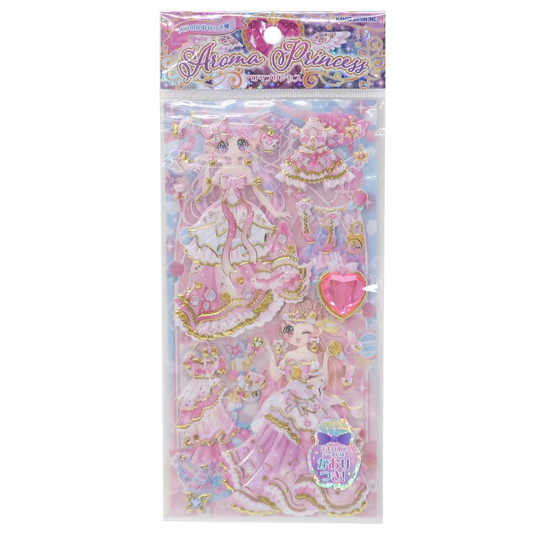 シールシート 着せ替えシール 2枚組 アロマプリンセス FLOWER MAGIC カミオジャパン プレゼント 男の子 女の子 ギフト