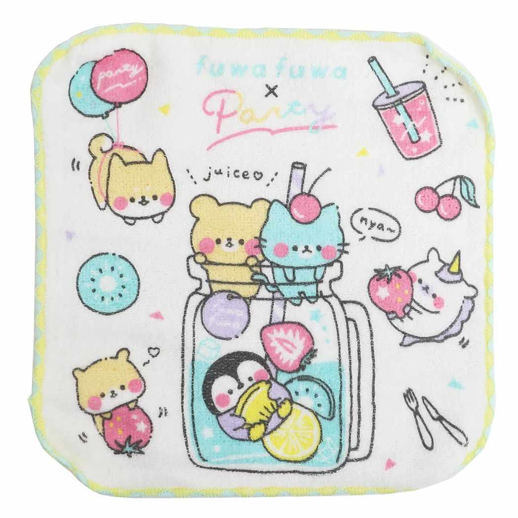 ミニタオル かわいい 抗菌防臭 ちびタオル FUWA FUWA PARTY 新入学 グッズ プレゼント 男の子 女の子 ギフト
