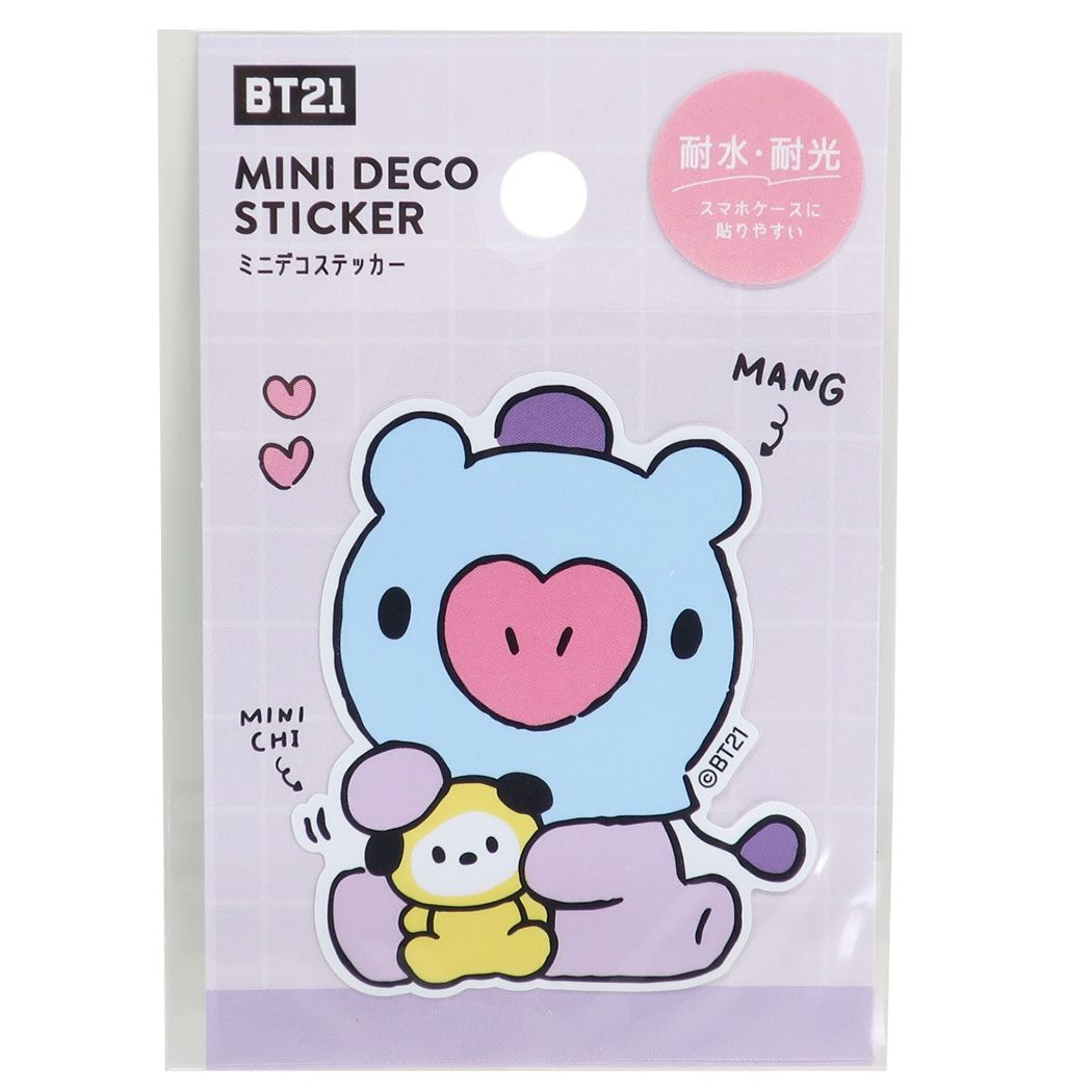 BT21 キャラクター ビッグシール ミニ デコステッカー MANG LINE FRIENDS プレゼント 男の子 女の子 ギフト