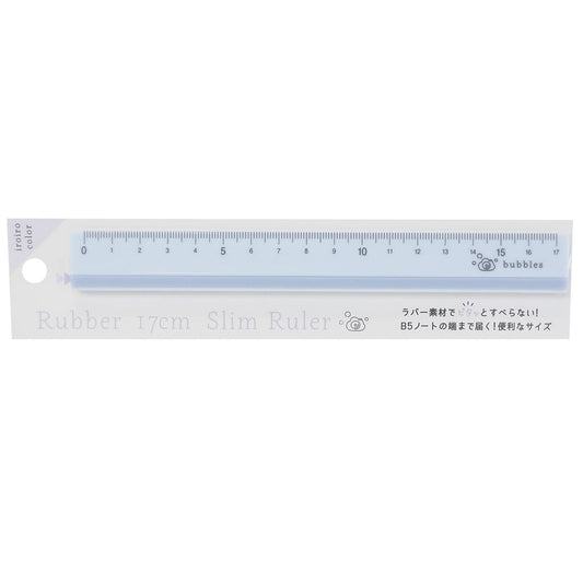 ものさし 17cm 定規 ラバーすべり止め IROIRO COLOR バブルカメラ 新学期準備文具 かわいい プレゼント 男
