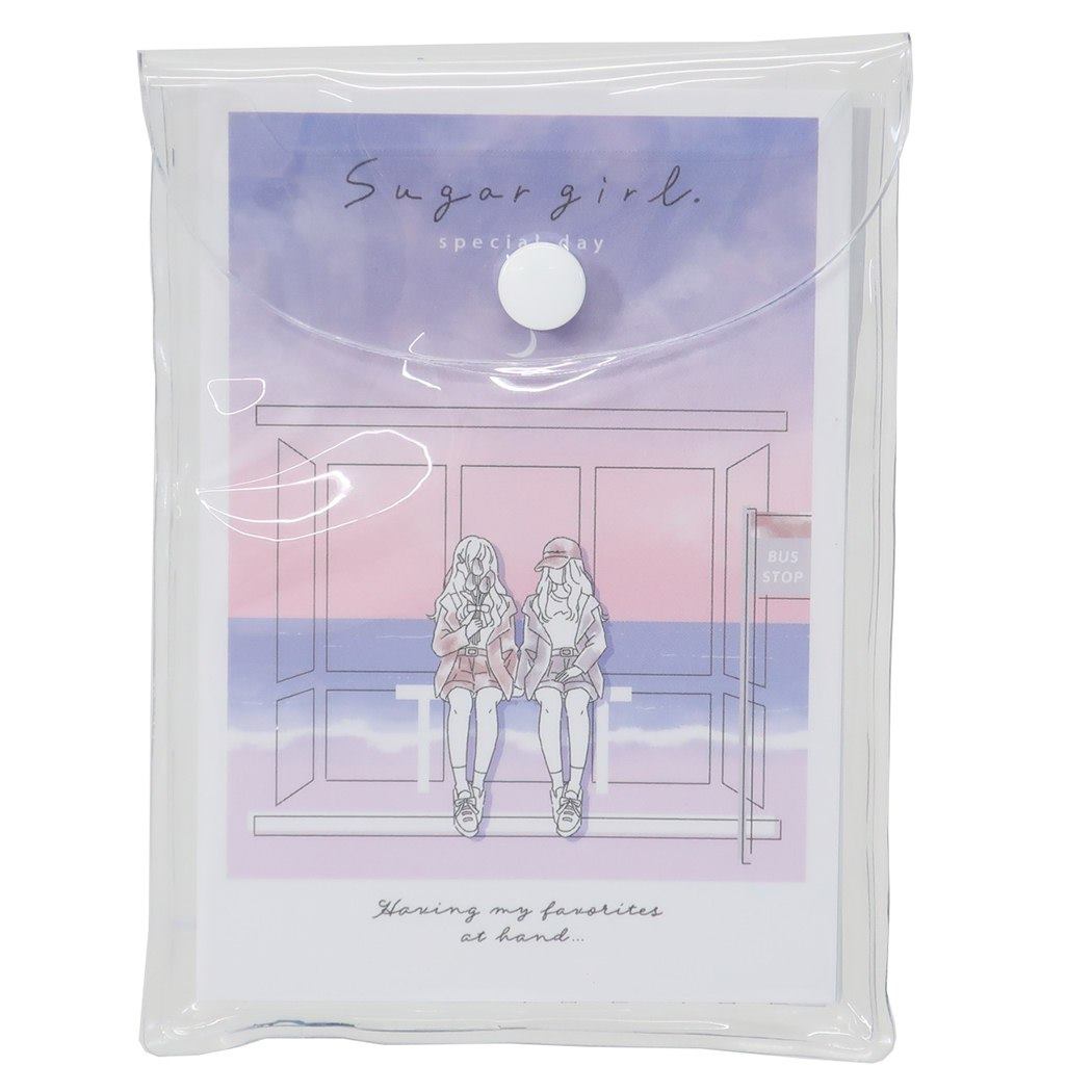 SUGAR GIRL メモ帳 PVCケース入り ミニポストカード メモ 通販 グッズ プレゼント 男の子 女の子 ギフト