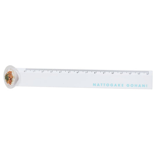 ものさし 14cm 定規 スリム マスコット付き every. GOHAN 納豆かけごはん カミオジャパン プレゼント 男の子 女の子
