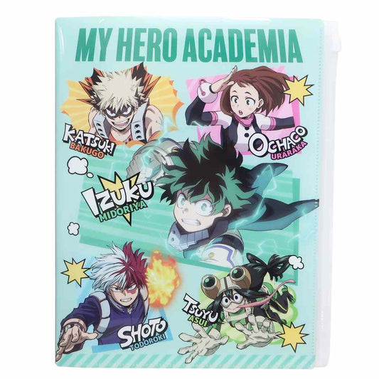 僕のヒーローアカデミア グッズ ポケットファイル アニメキャラクター ジップファスナー付6ポケットA4クリアファイル アニメ プレゼント