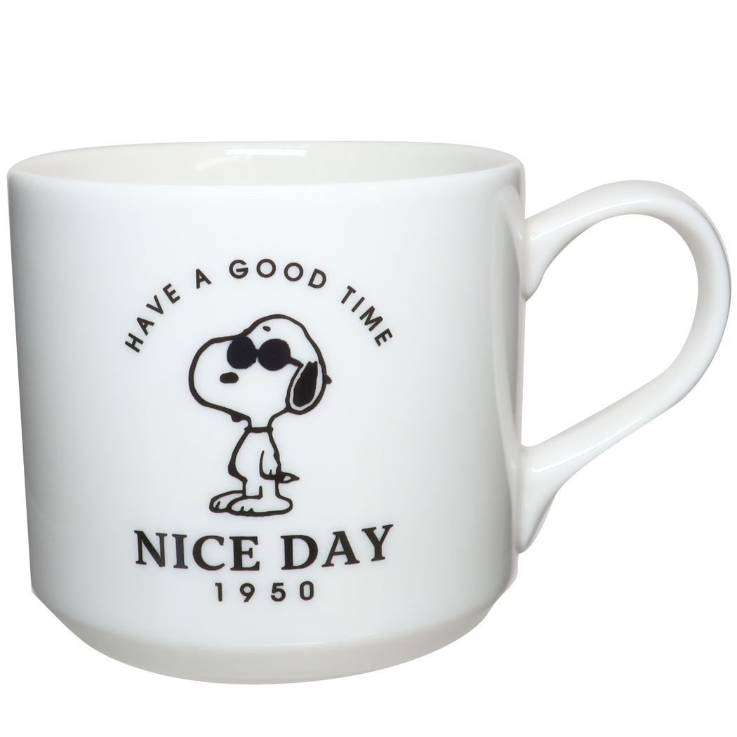 スヌーピー マグカップ 磁器製温感MUG ナイスデイ ピーナッツ プレゼント 男の子 女の子 ギフト