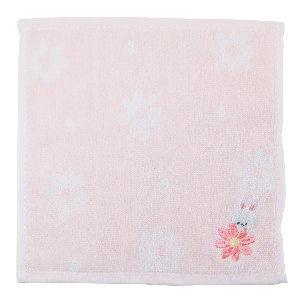 ミニタオル ジャガードハンカチタオル FLORAL LAPIN カミオジャパン プレゼント 男の子 女の子 ギフト