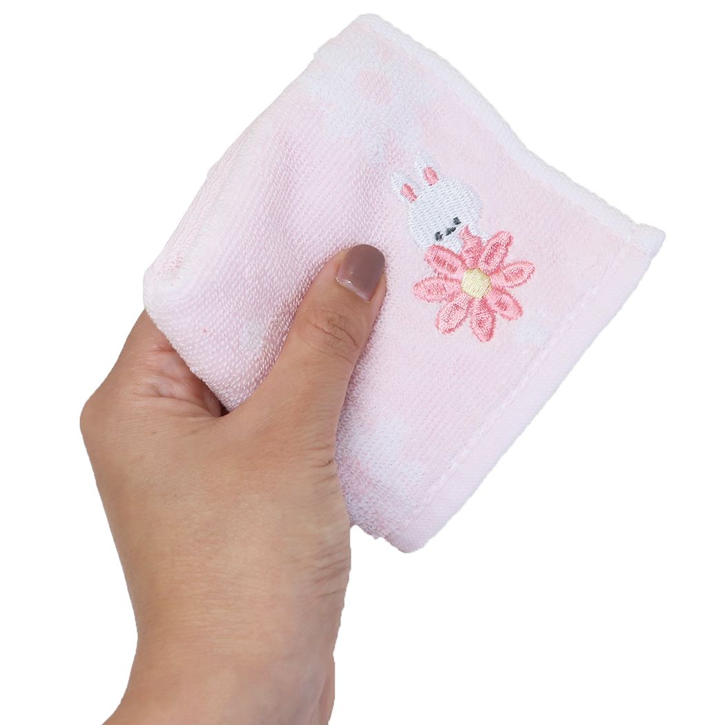 ミニタオル ジャガードハンカチタオル FLORAL LAPIN カミオジャパン プレゼント 男の子 女の子 ギフト