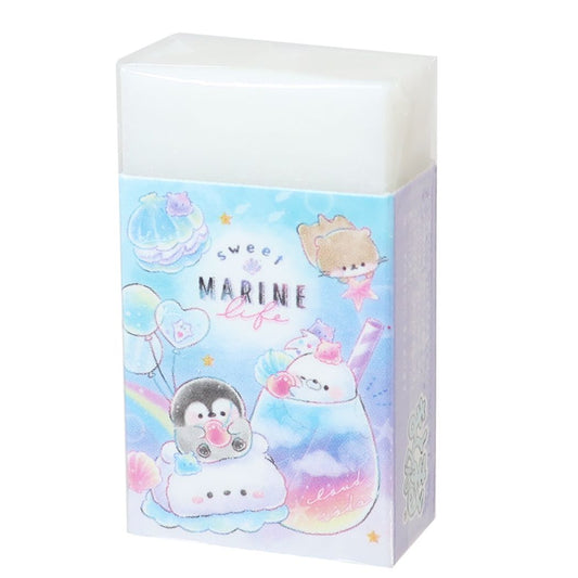 消しゴム まとまるくんケシゴム SWEET MARINE LIFE 新入学 カミオジャパン プレゼント 男の子 女の子 ギフト