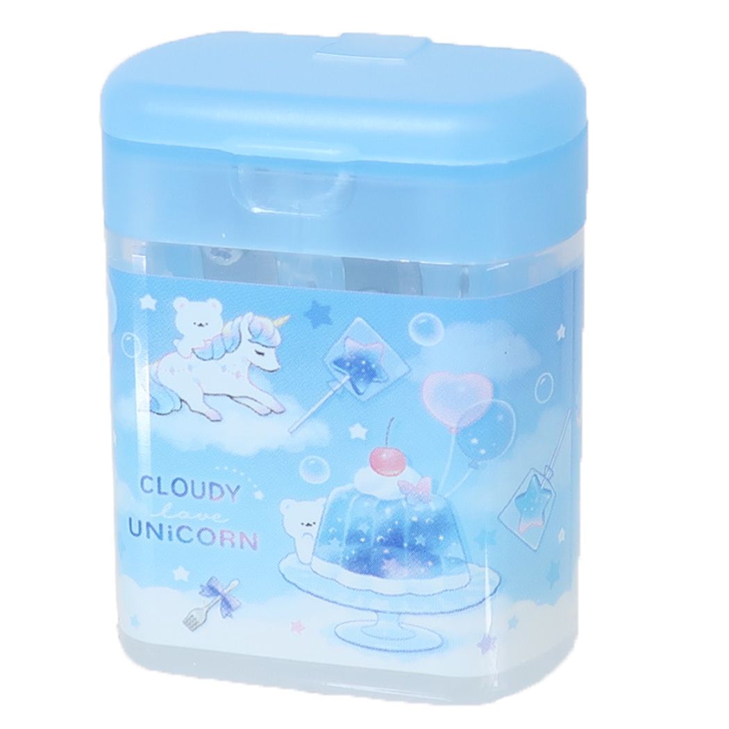 えんぴつ削り ツイン鉛筆削り CLOUDY UNICORN 新入学 カミオジャパン プレゼント 男の子 女の子 ギフト
