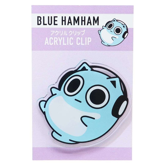 ブルーハムハム アクリルクリップ BLUE HAMHAM クリップ キャラクター パープル プレゼント 男の子 女の子 ギフト