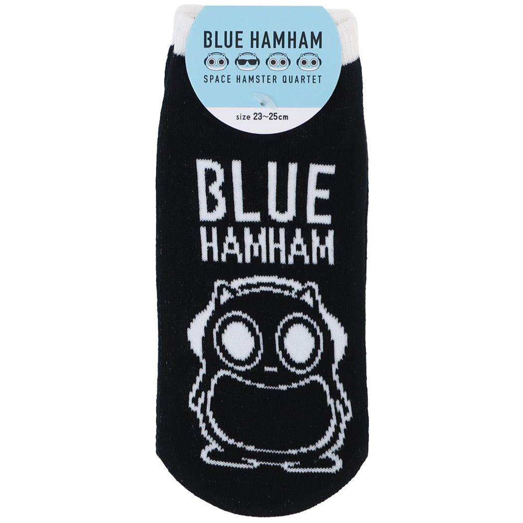 ブルーハムハム レディースソックス BLUE HAMHAM 女性用靴下 キャラクター BLACK プレゼント 男の子 女の子 ギフト