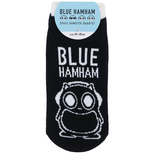 ブルーハムハム レディースソックス BLUE HAMHAM 女性用靴下 キャラクター BLACK プレゼント 男の子 女の子 ギフト