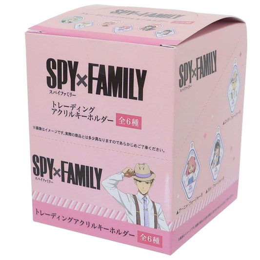 スパイファミリー SPY FAMILY キーホルダー トレーディング白アクリルキーホルダー 全6種 6個入セット MIX 少年ジャンプ カミオジャパン