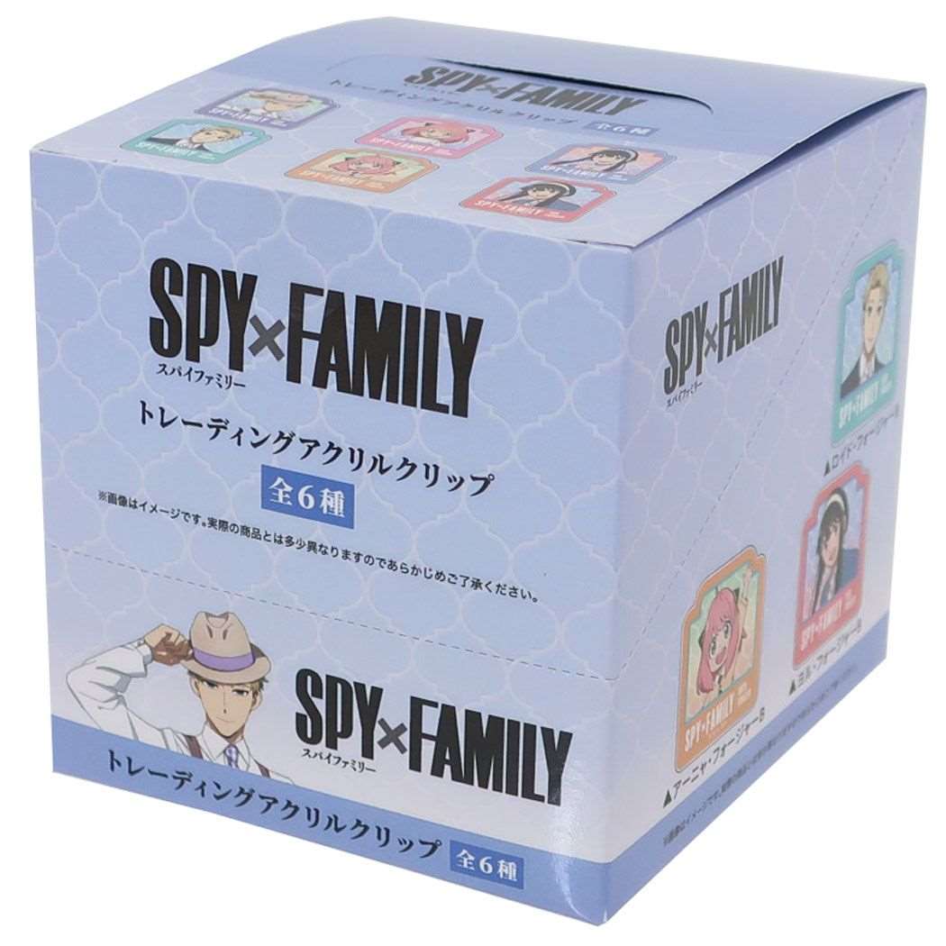 スパイファミリー SPY FAMILY トレーディングアクリルクリップ全6種 6個入セット クリップ MIX 少年ジャンプ アニメキャラクター