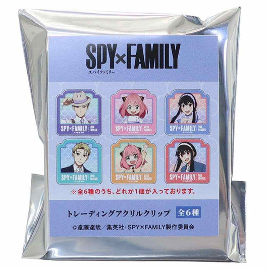 スパイファミリー SPY FAMILY アニメキャラクター クリップ トレーディングアクリルクリップ全6種 MIX