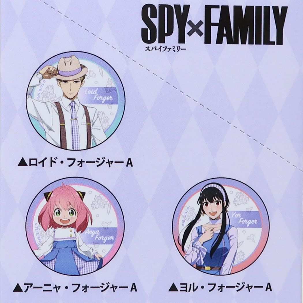 スパイファミリー SPY FAMILY 少年ジャンプ アニメキャラクター 缶バッジ トレーディングホロ缶バッジ全6種 6個入セット MIX