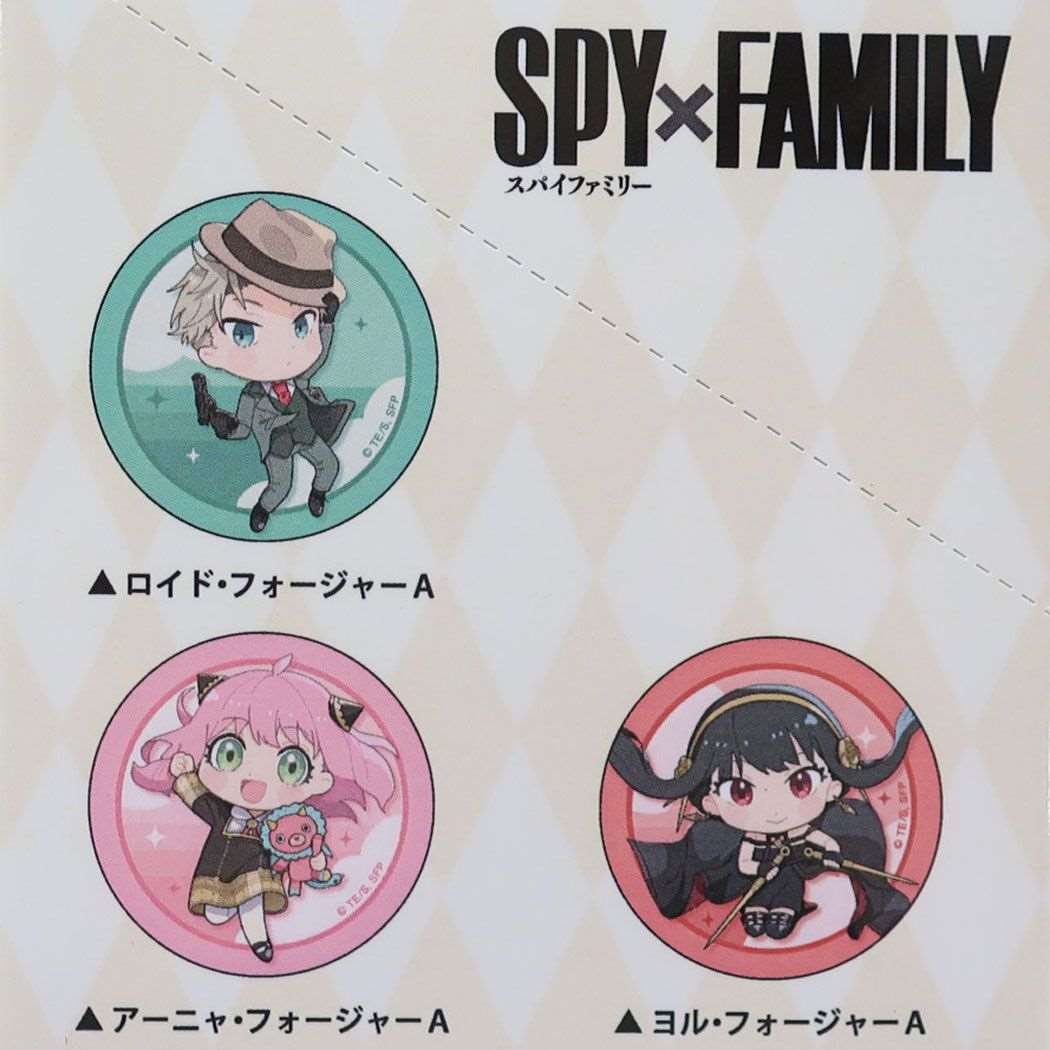 スパイファミリー SPY FAMILY 少年ジャンプ アニメキャラクター 缶バッジ トレーディングホログラム缶バッジ 全6種 6個入セット おっこち