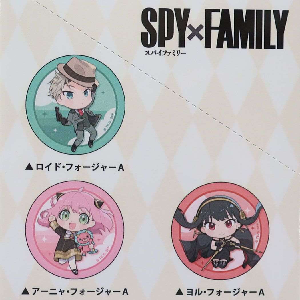 スパイファミリー SPY FAMILY トレーディングホログラム缶バッジ 全6種 少年ジャンプ 缶バッジ アニメキャラクター おっこち