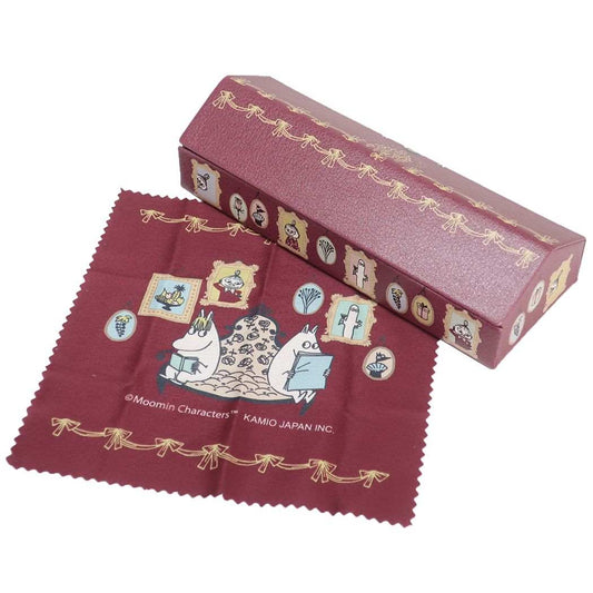ムーミン 北欧 キャラクター 眼鏡ケース クロス付きハウスメガネケース クラシック
