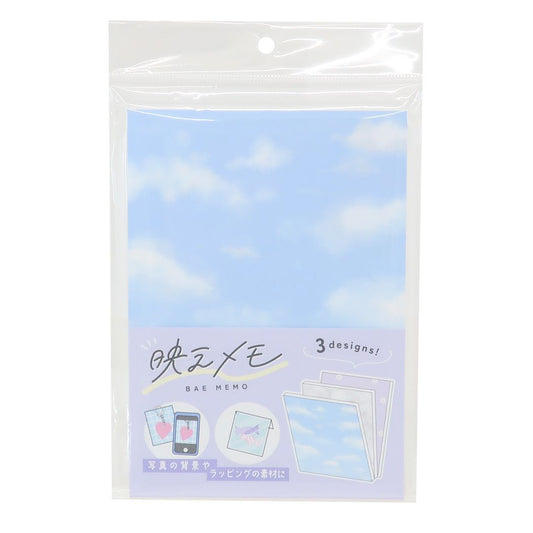 メモ帳 A6映えメモ SKY カミオジャパン