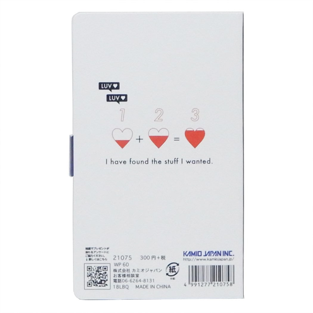 スマホカバーメモ 新入学 新学期準備 メモ帳 ステーショナリー グッズ CHARGE MY HEART カミオジャパン 筆記用具 プレゼント