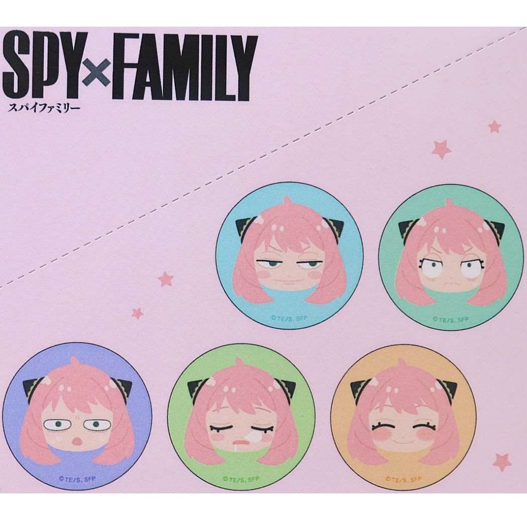 スパイファミリー SPY FAMILY 少年ジャンプ アニメキャラクター 缶バッジ アーニャフェイス缶バッジ 全10種